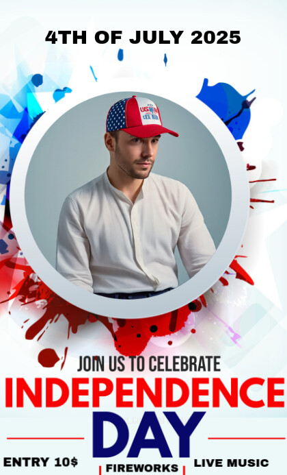 Collage Happy Independence Day Us Legal template