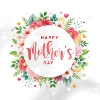 Collage Happy Mother's Day Video Ad Square (1:1) template