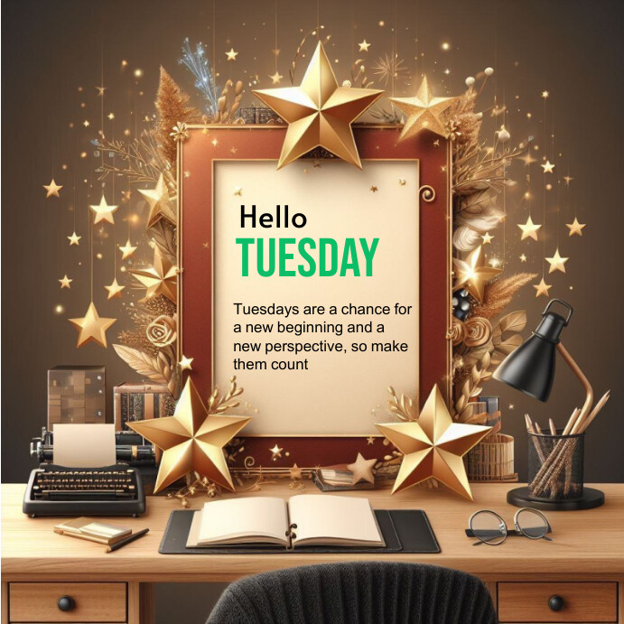 Copy of Collage Hello Tuesday Template Design Instagr | PosterMyWall