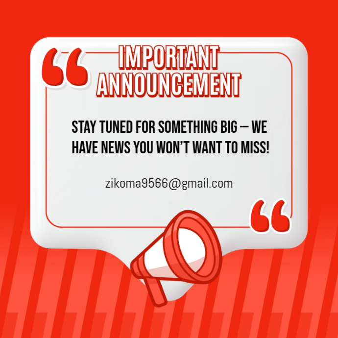 Collage Important Announcement Logo Template | PosterMyWall