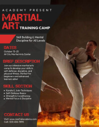 Collage Martial Art Flyer (us Letter) template