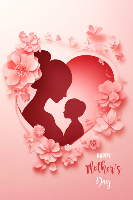 Collage Mother's Day Poster Plakat template