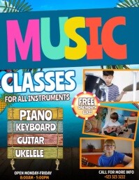 Music Classes Promotion Flyer Template