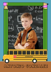 Collage Photo A5 school template