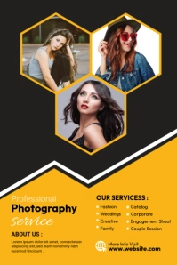Collage Photography Flyer Template Pinterest Graphic