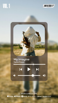Collage Play List Music Cover Instagram Story template