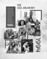 Collage The Old Memory Photo Collage Instagram Portrait template