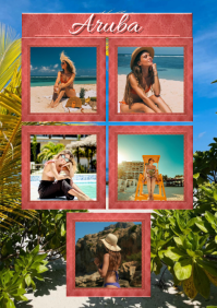 Collage Travel A5 template