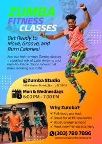 Collage Zumba A5 template