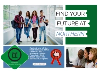 college, university, admission, ads, educatio Postkarte template