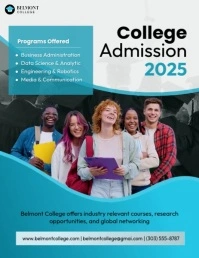 College Admission Brochure Flyer (US Letter) template