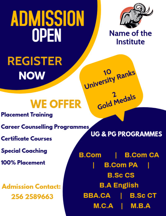 college admission Template | PosterMyWall