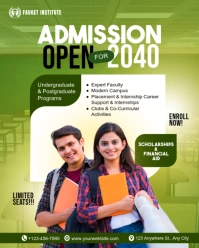 College Admission Marketing Instagram Portrait template