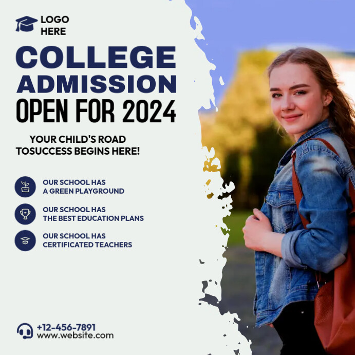 College admission open ad template | PosterMyWall