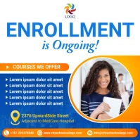 college advert flyer template