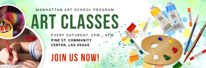 College Art Course Email Header Template | PosterMyWall