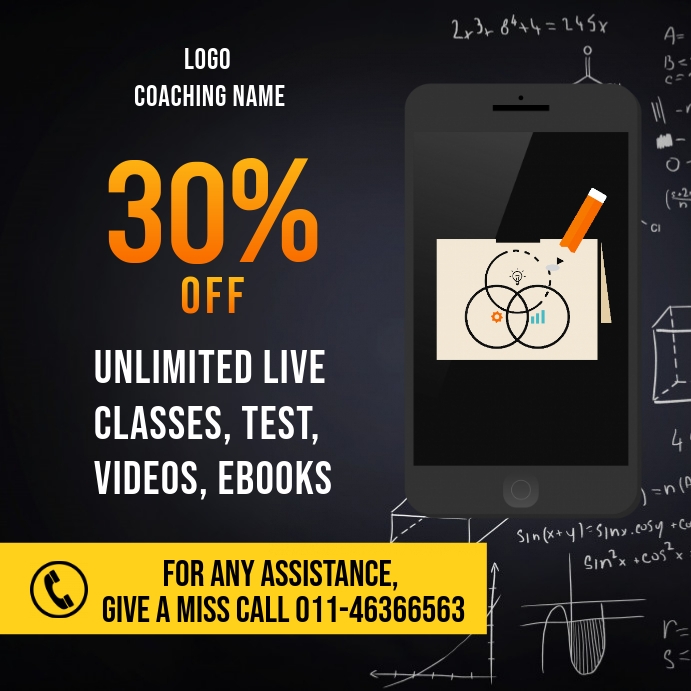Copy of College coaching courses ad Template | PosterMyWall