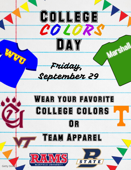 College Colors Day! Template | PosterMyWall