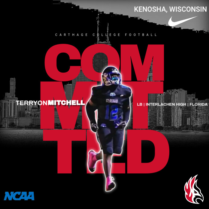 College Commitment Instagram-Beitrag template