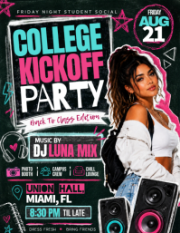 Zwart College Kickoff Party Iflaya Template