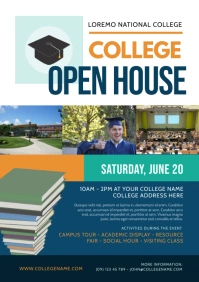 College Open House Flyer A4 template
