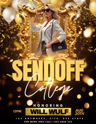College Send Off Flyer (us Letter) template