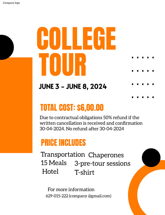 College tour Template | PosterMyWall