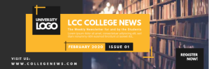 College University News Email Header template