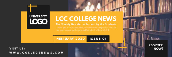 Copy of College University News Email Header | PosterMyWall