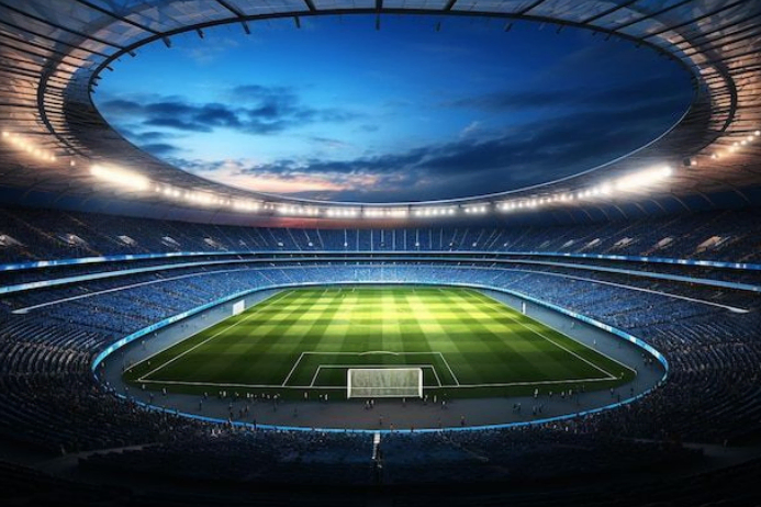 Black Soccer Stadium Posters Template | PosterMyWall