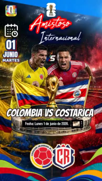 Colombia vs costarica   amistoso internacional รีลบน Instagram template