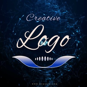 color colorful RING LOGO Design TEMPLATE Instagram Post