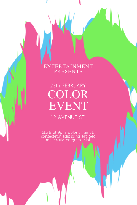 Color Event Flyer Template | PosterMyWall