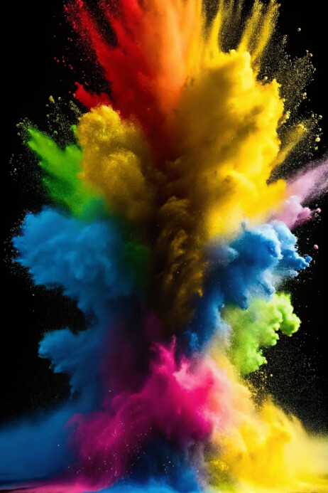 Color explosion Plakkaat template