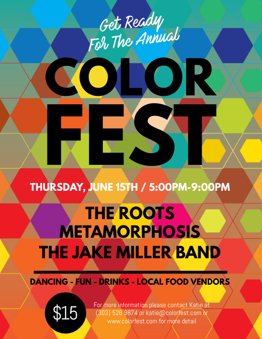 Color Fest Flyer Template | PosterMyWall