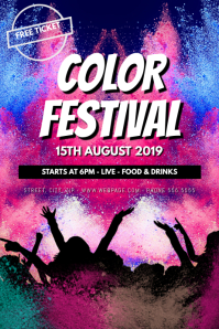 Color Festival Flyer Template | PosterMyWall