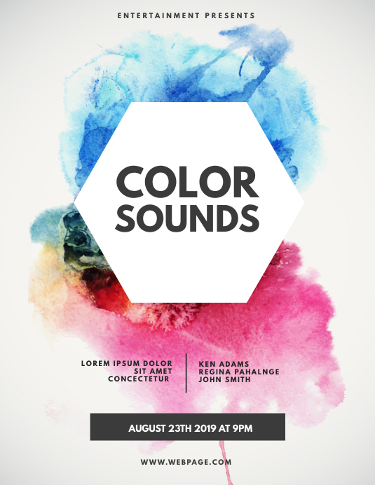 One Color Flier Color flyer template | PosterMyWall