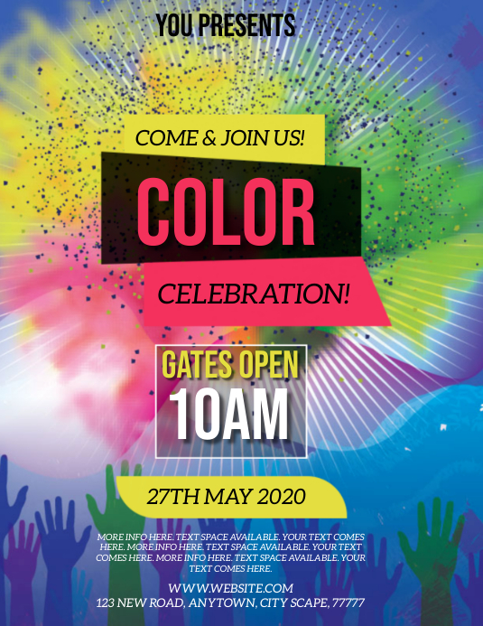 Color Fun Run Template | PosterMyWall