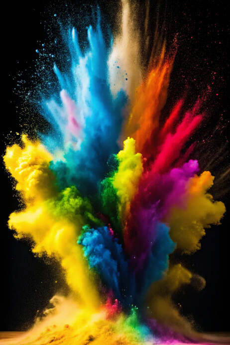 Color ink splash Templat | PosterMyWall
