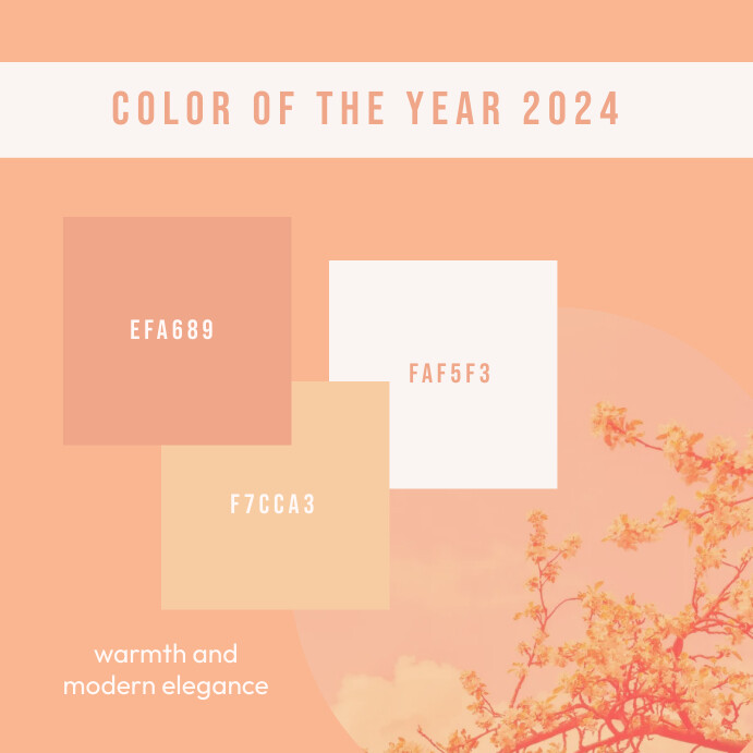 Color of the Year 2024 Instagram Post template