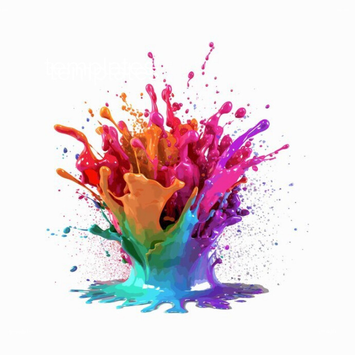Color paint explosion Template | PosterMyWall