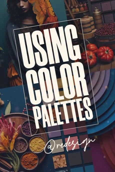 Color palette design pinterest pin template | PosterMyWall