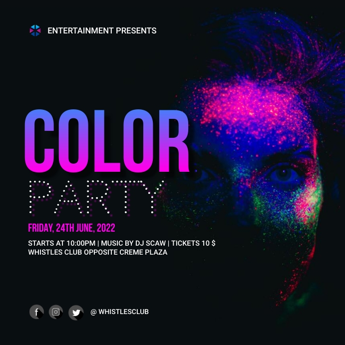 Color party Template | PosterMyWall