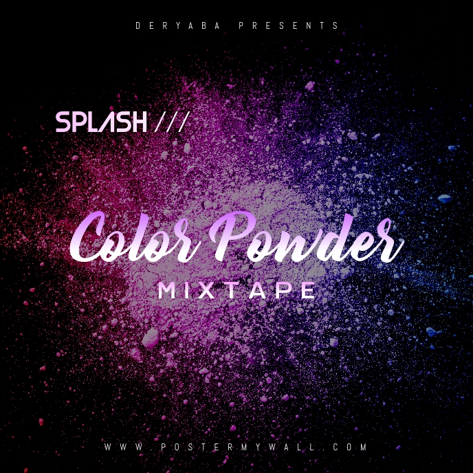 Powder Cd Color Powder Mixtape CD Cover Template | PosterMyWall