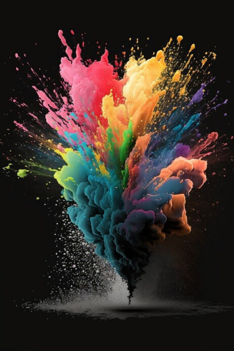 Cool Powder Temolate Copy of Color powder template | PosterMyWall