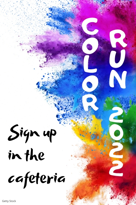 Color run Template | PosterMyWall