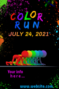 Color Run Fest Flyer Template | PosterMyWall