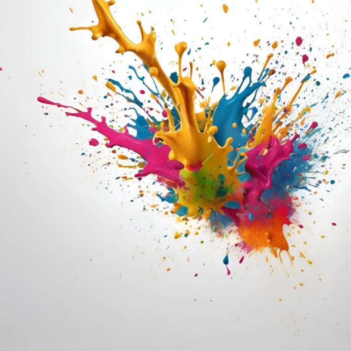 Color Splash Artistic pattern background Paint splash design Template ...