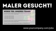 Color Splash Explosion Banner Info Cover Ad Pantalla Digital (16:9) template
