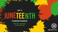 Color Splash Juneteenth Celebrating Freedom D Message Twitter template